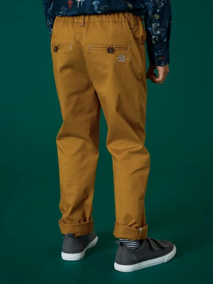 White Stuff TROUSERS and SHORTS Cole Chino Trouser Dark Natural 8211 Kids