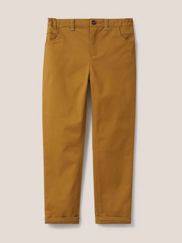 White Stuff TROUSERS and SHORTS Cole Chino Trouser Dark Natural 8211 Kids