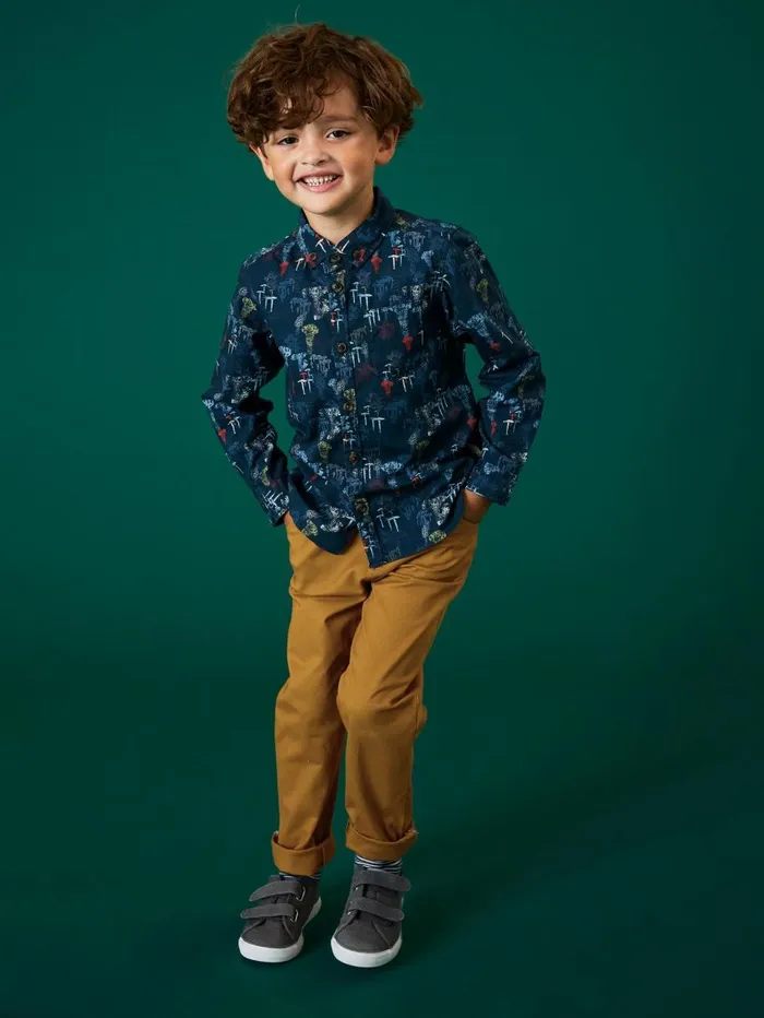 White Stuff TROUSERS and SHORTS Cole Chino Trouser Dark Natural 8211 Kids