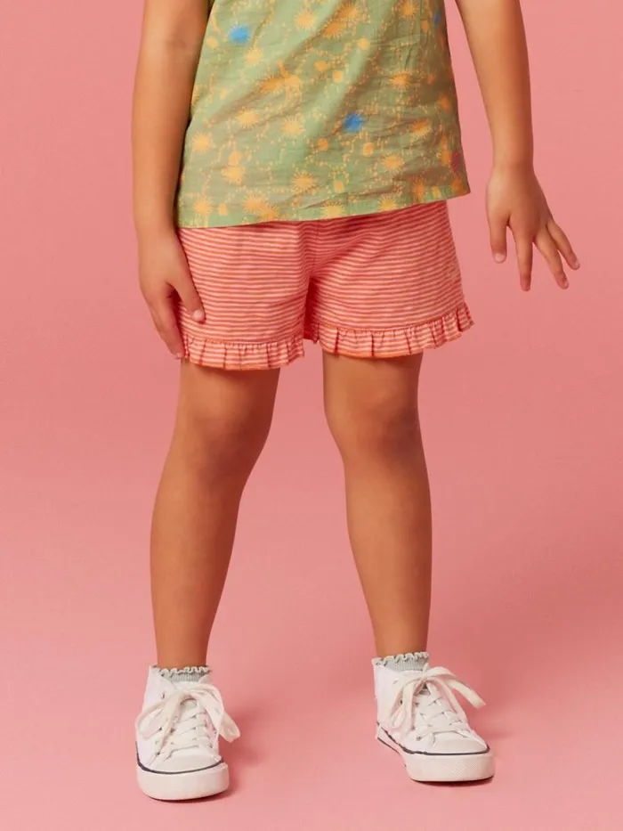 White Stuff TROUSERS and SHORTS Renee Striped Frill Shorts Pink Multi 8211 Kids White Stuff TROUSERS and SHORTS Renee Striped Frill Shorts Pink Multi 8211 Kids