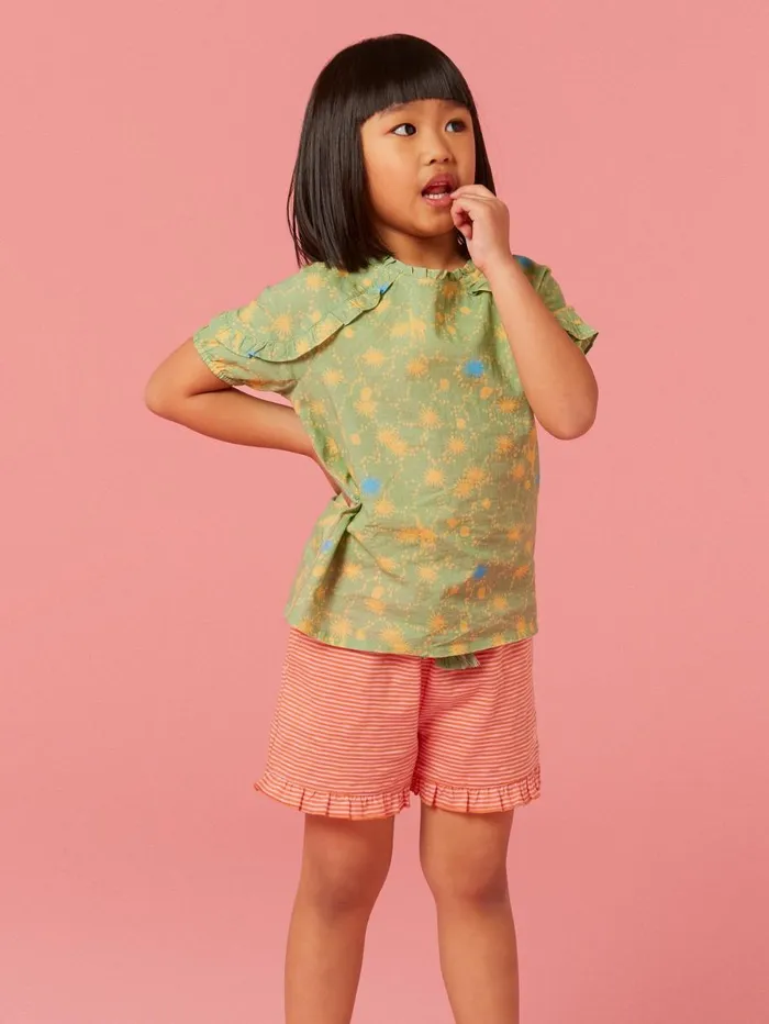 White Stuff TROUSERS and SHORTS Renee Striped Frill Shorts Pink Multi 8211 Kids White Stuff TROUSERS and SHORTS Renee Striped Frill Shorts Pink Multi 8211 Kids