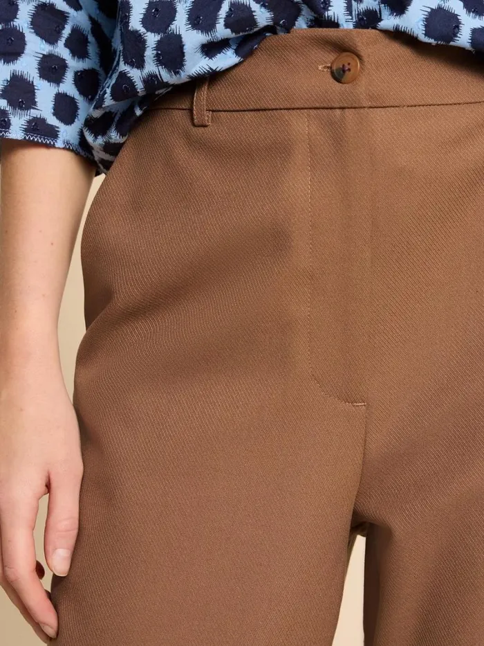 White Stuff TROUSERS Belle Wide Leg Trouser Mid Tan 8211 Women