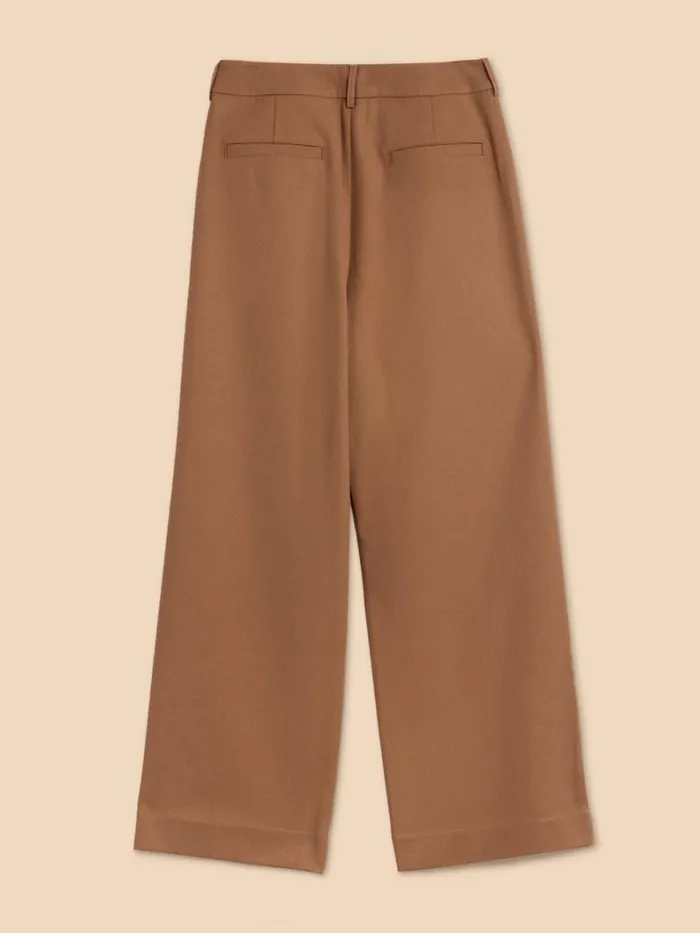 White Stuff TROUSERS Belle Wide Leg Trouser Mid Tan 8211 Women