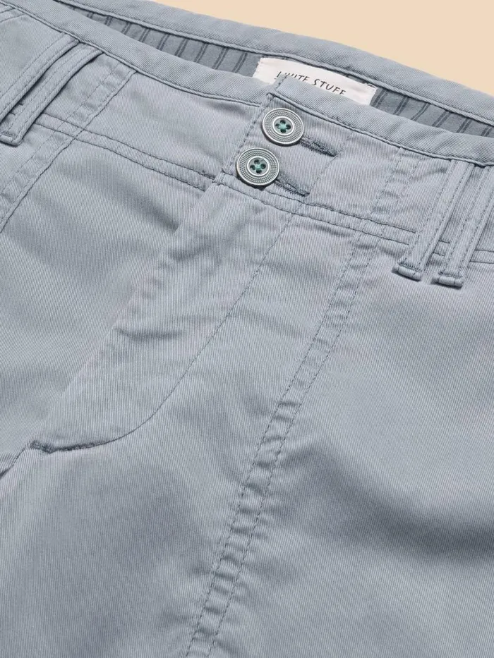 White Stuff TROUSERS Blaire Cotton Blend Trouser Mid Blue 8211 Women