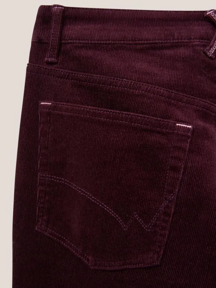White Stuff TROUSERS Brooke Mid Rise Cord Trouser Dk Plum 8211 Women