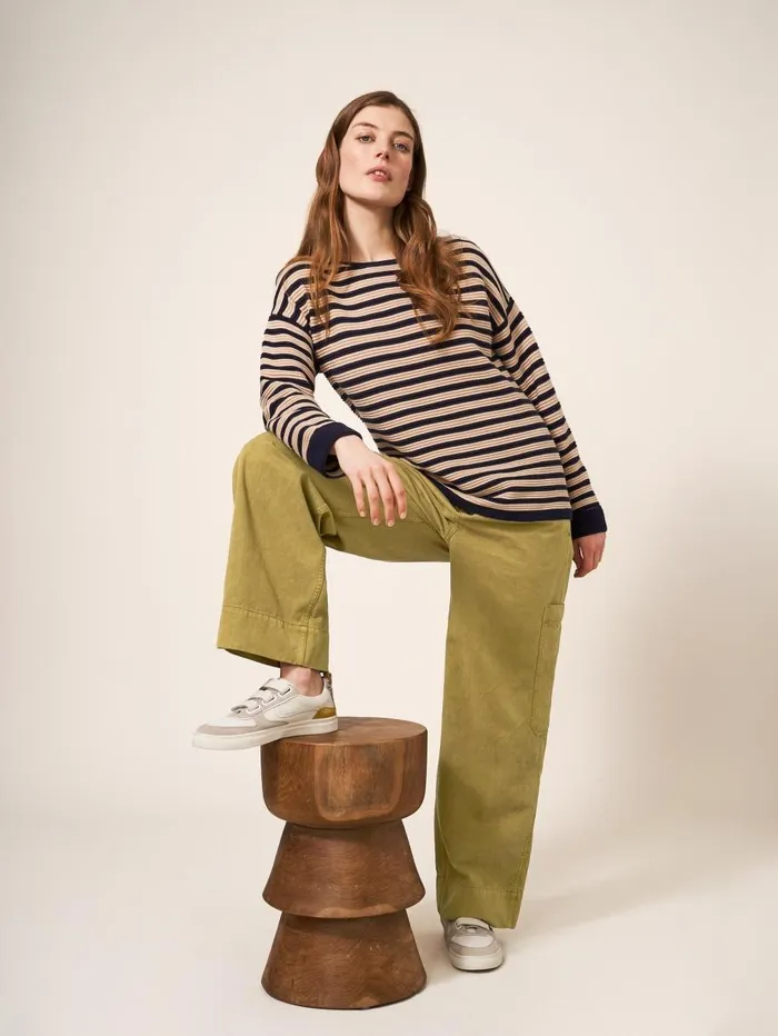 White Stuff TROUSERS Carlie Wide Leg Cargo Trouser Mid Green 8211 Women White Stuff TROUSERS Carlie Wide Leg Cargo Trouser Mid Green 8211 Women