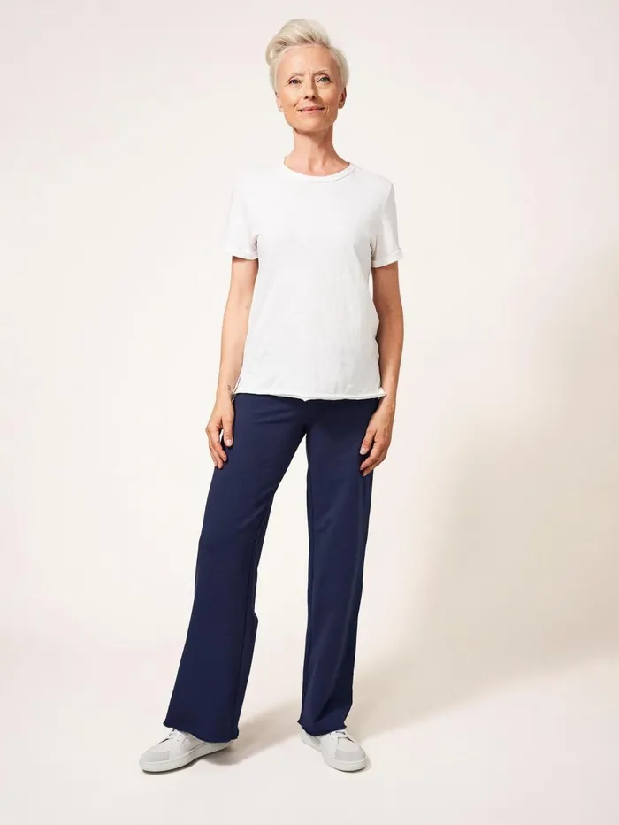 White Stuff TROUSERS Dolce Organic Pant Navy Multi 8211 Women