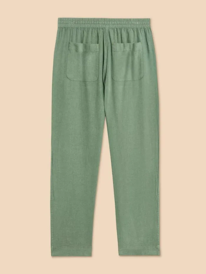 White Stuff TROUSERS Elle Linen Blend Trouser Mid Green 8211 Women White Stuff TROUSERS Elle Linen Blend Trouser Mid Green 8211 Women