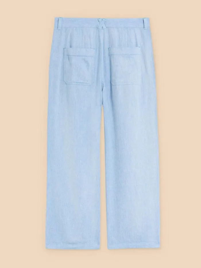 White Stuff TROUSERS Harper Linen Blend Trouser Chambray Blue 8211 Women White Stuff TROUSERS Harper Linen Blend Trouser Chambray Blue 8211 Women