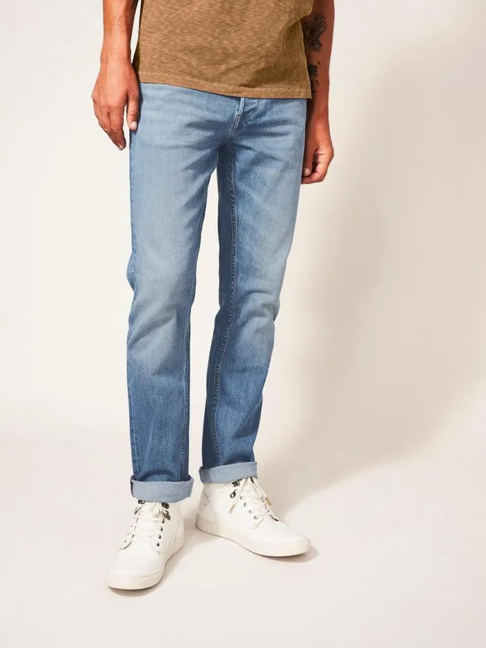 White Stuff TROUSERS Harwood Straight Jean Light Denim 8211 Men