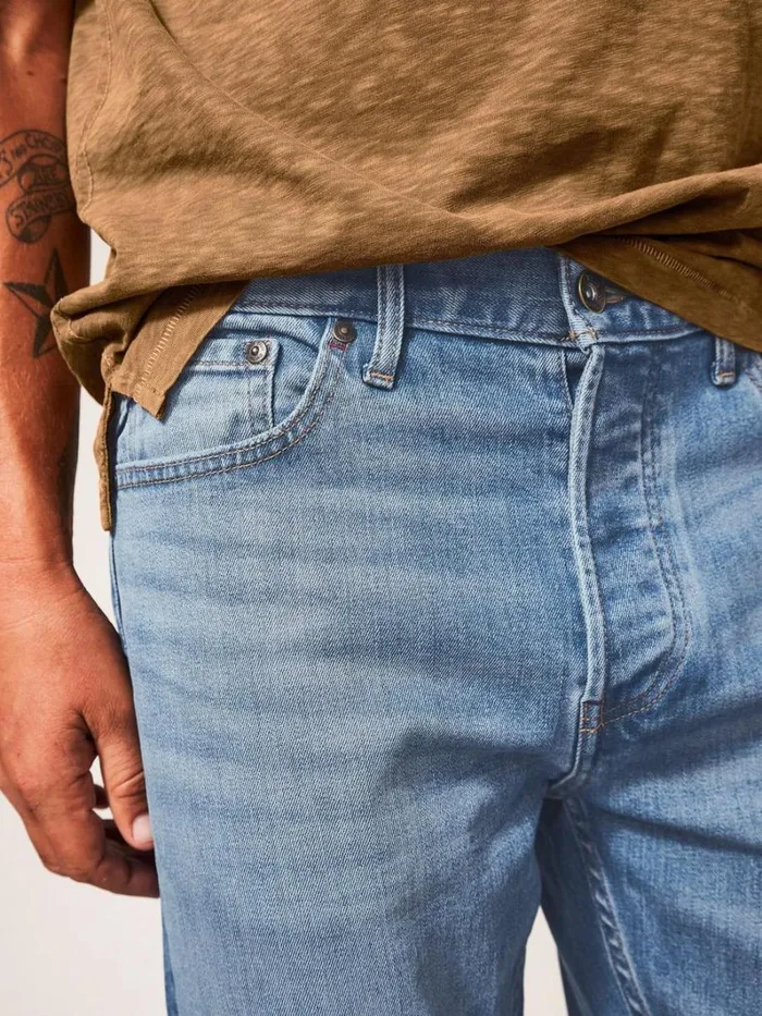 White Stuff TROUSERS Harwood Straight Jean Light Denim 8211 Men