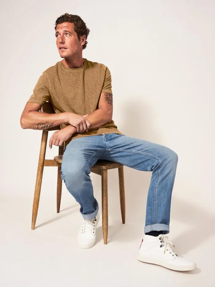 White Stuff TROUSERS Harwood Straight Jean Light Denim 8211 Men