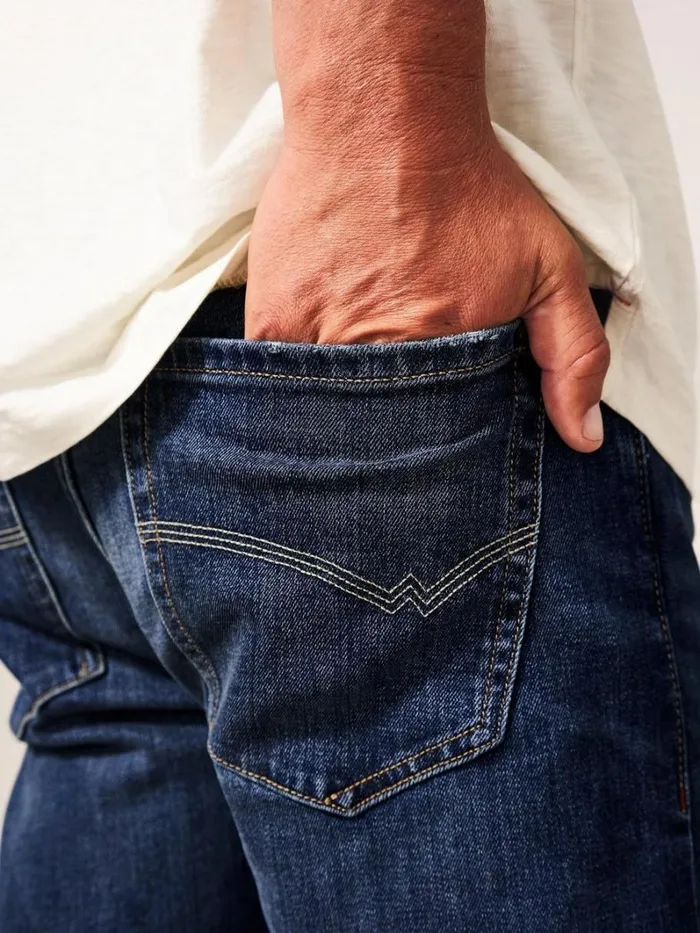 White Stuff TROUSERS Harwood Straight Jean Mid Denim 8211 Men White Stuff TROUSERS Harwood Straight Jean Mid Denim 8211 Men