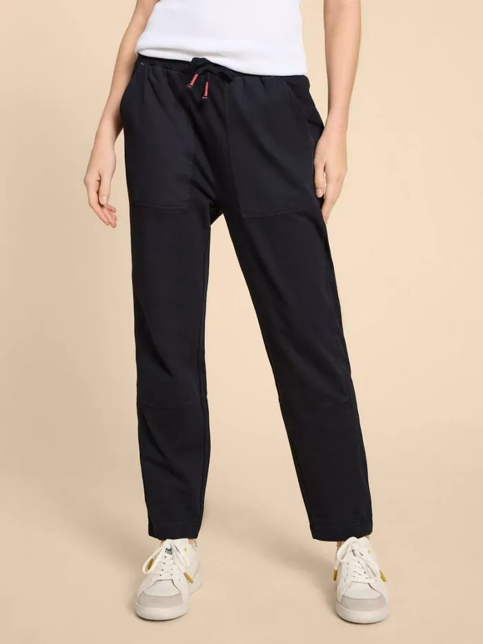 White Stuff TROUSERS Jersey Ava Jogger Pure Black 8211 Women