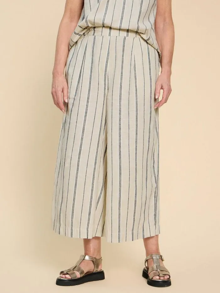 White Stuff TROUSERS Lisette Stripe Culotte Natural Multi 8211 Women White Stuff TROUSERS Lisette Stripe Culotte Natural Multi 8211 Women