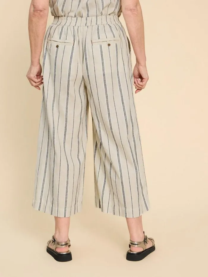 White Stuff TROUSERS Lisette Stripe Culotte Natural Multi 8211 Women White Stuff TROUSERS Lisette Stripe Culotte Natural Multi 8211 Women