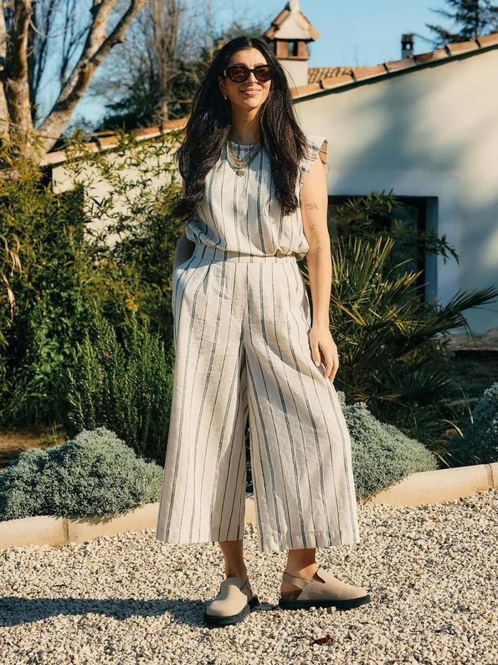 White Stuff TROUSERS Lisette Stripe Culotte Natural Multi 8211 Women White Stuff TROUSERS Lisette Stripe Culotte Natural Multi 8211 Women