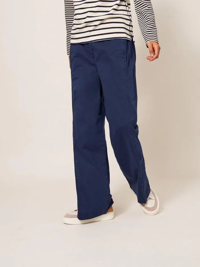 White Stuff TROUSERS Paulette Wide Leg Trouser Dark Navy 8211 Women