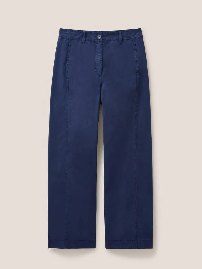 White Stuff TROUSERS Paulette Wide Leg Trouser Dark Navy 8211 Women