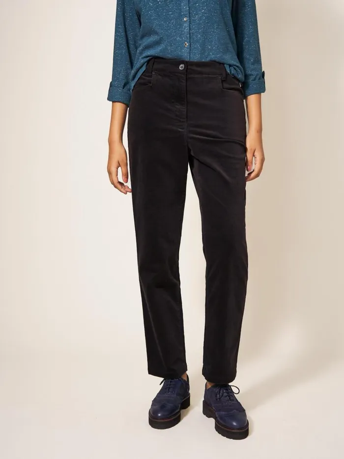 White Stuff TROUSERS Savannah Velvet Trouser Pure Black 8211 Women White Stuff TROUSERS Savannah Velvet Trouser Pure Black 8211 Women