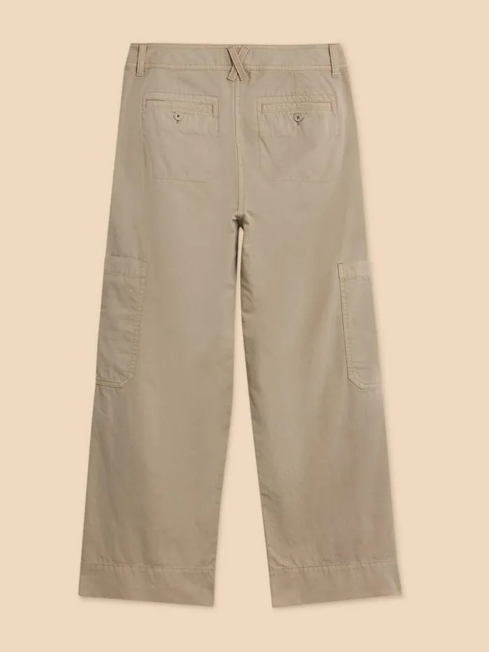 White Stuff TROUSERS Wide Leg Carlie Cargo Trouser Light Natural 8211 Women White Stuff TROUSERS Wide Leg Carlie Cargo Trouser Light Natural 8211 Women