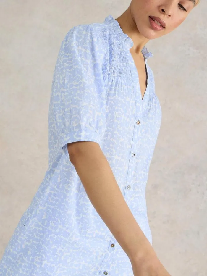 White Stuff TUNICS Deeba Cotton Tunic Blue Print 8211 Women