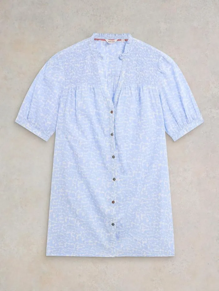 White Stuff TUNICS Deeba Cotton Tunic Blue Print 8211 Women