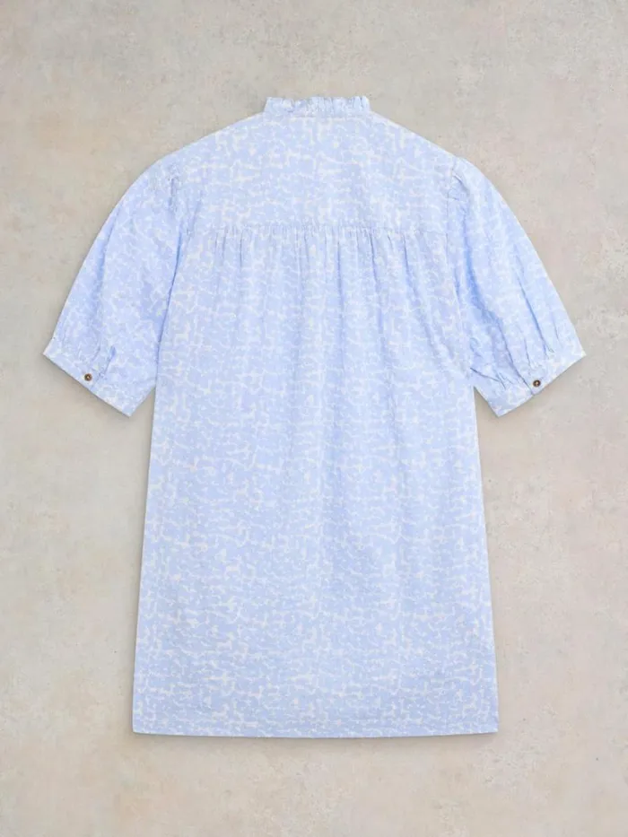 White Stuff TUNICS Deeba Cotton Tunic Blue Print 8211 Women