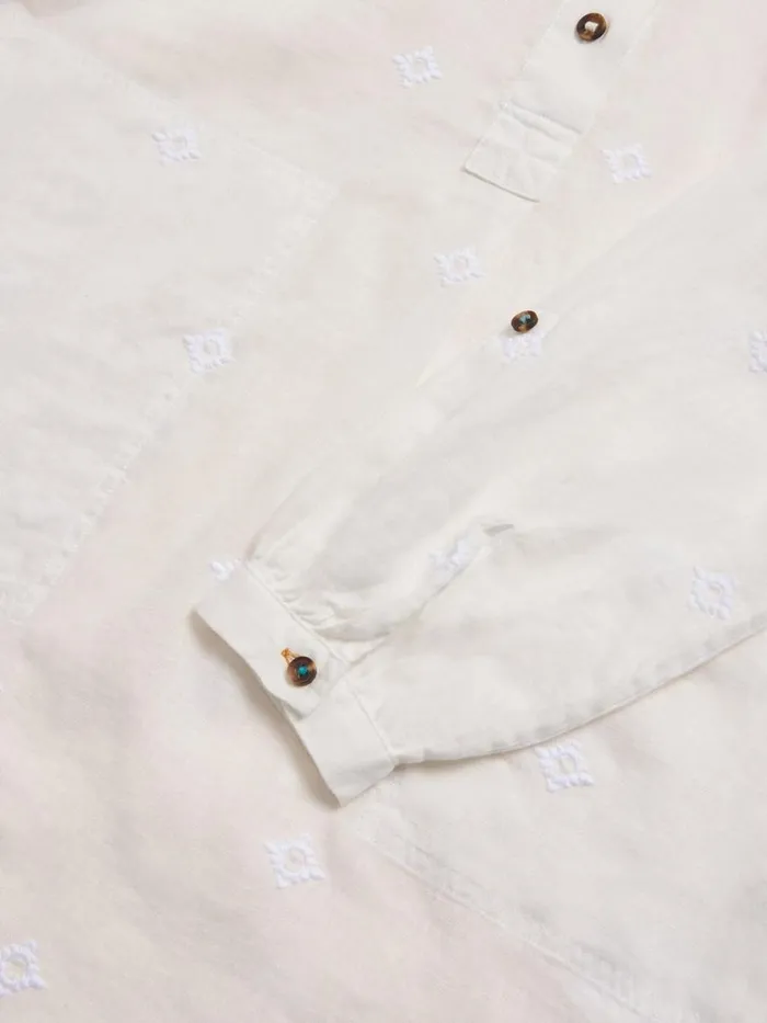 White Stuff TUNICS Evelyn Embroidered Linen Tunic Natural White 8211 Women