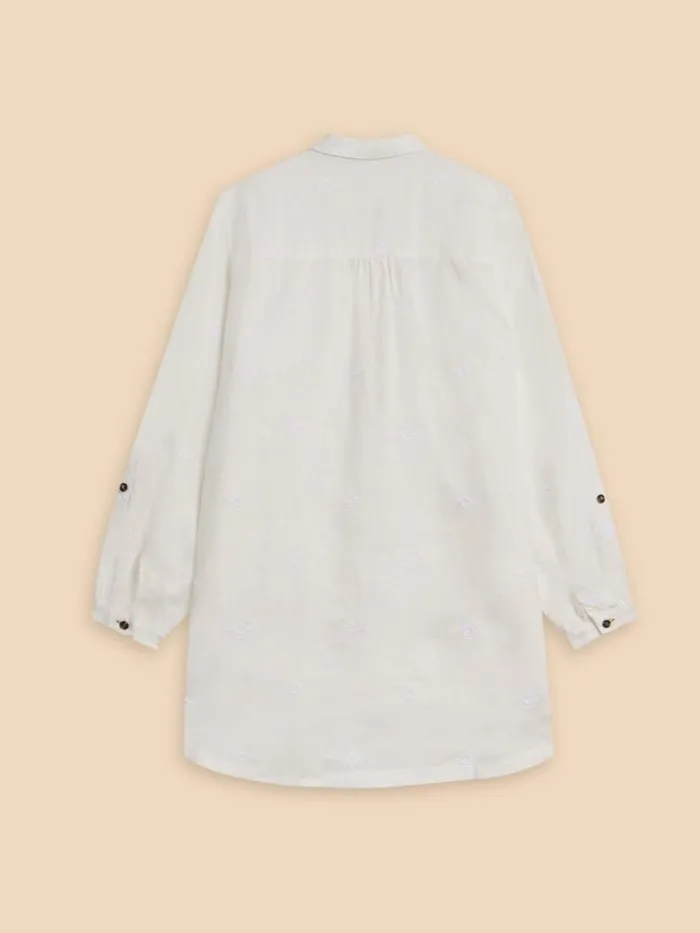 White Stuff TUNICS Evelyn Embroidered Linen Tunic Natural White 8211 Women