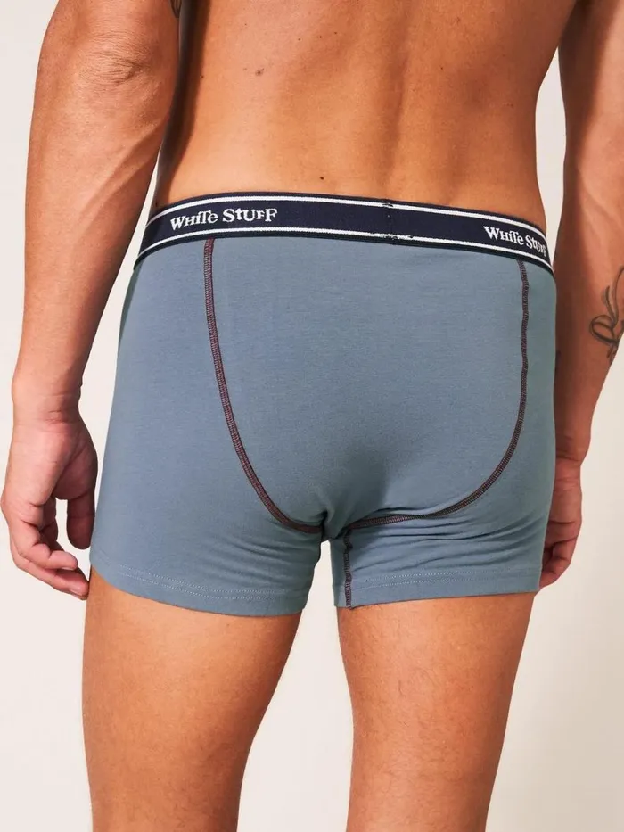 White Stuff UNDERWEAR 2 Pack Boxers Plain And Stripe Teal Multi 8211 Men White Stuff UNDERWEAR 2 Pack Boxers Plain And Stripe Teal Multi 8211 Men