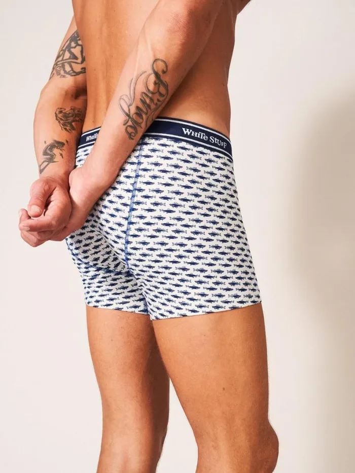 White Stuff UNDERWEAR 2 Pack Boxers Print And Plain White Multi 8211 Men White Stuff UNDERWEAR 2 Pack Boxers Print And Plain White Multi 8211 Men