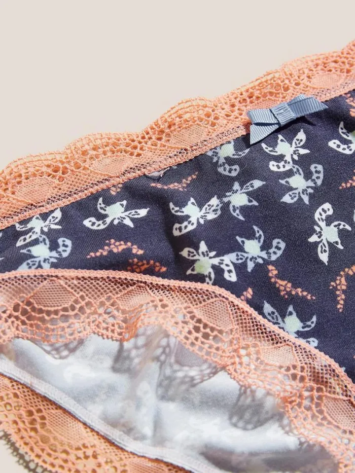 White Stuff UNDERWEAR Abstract Floral Knicker Grey Print 8211 Women White Stuff UNDERWEAR Abstract Floral Knicker Grey Print 8211 Women