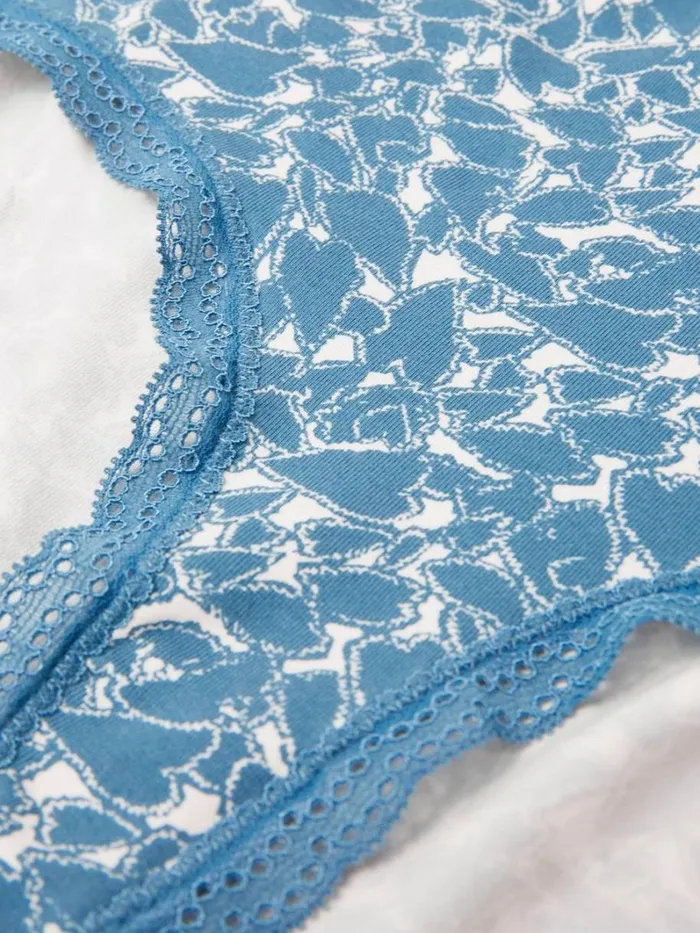 White Stuff UNDERWEAR High Waisted Shortie Blue Multi 8211 Women