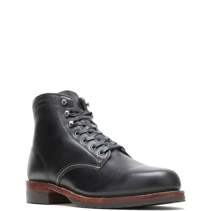 Wolverine 1000 Mile PlainToe Classic Boot Black Leather Men Boots