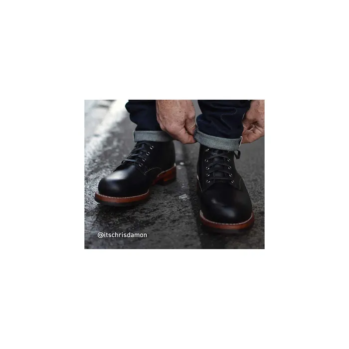 Wolverine 1000 Mile PlainToe Classic Boot Black Leather Men Boots