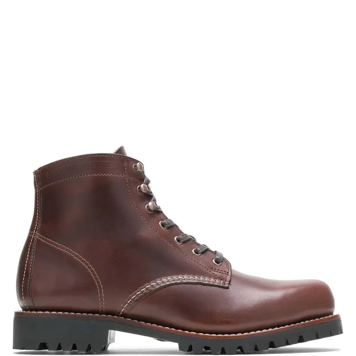 Wolverine 1000 Mile PlainToe Rugged Boot Brown Men Boots