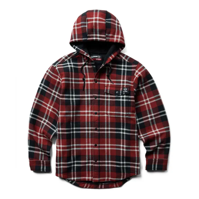 Wolverine Bucksaw Bonded Shirt Jac Garnet Plaid Men Jackets