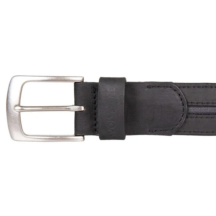 Wolverine Canvas and Leather Belt Black Men Belts and Bags