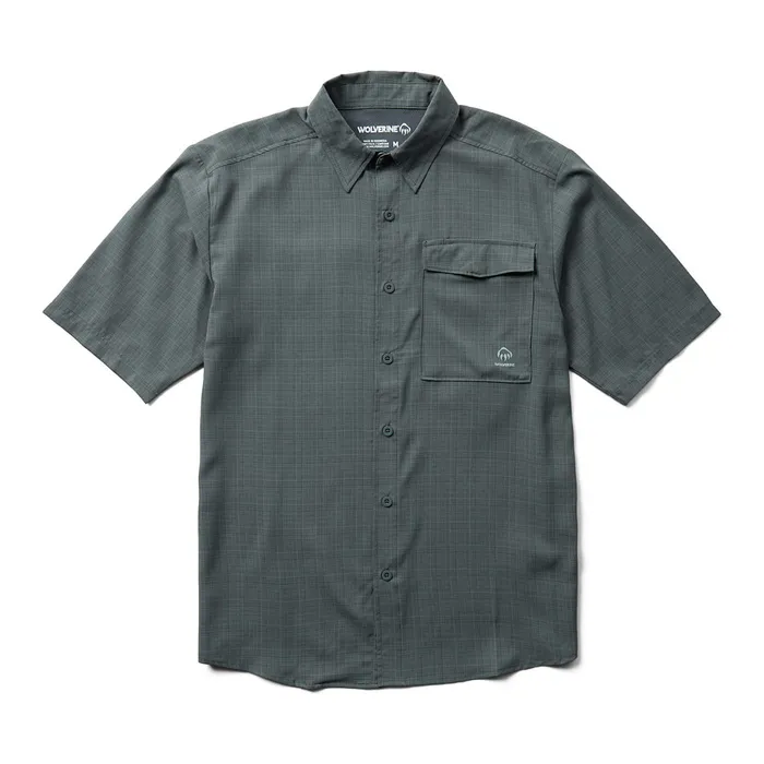 Wolverine Driver Short Sleeve LW Shirt Granite Men TShirts