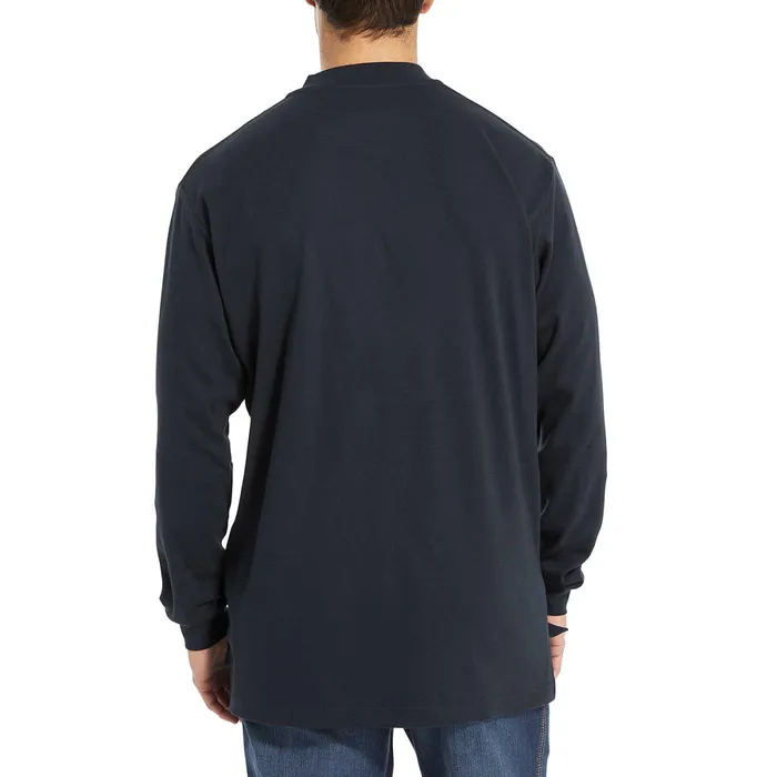 Wolverine FR Long Sleeve Henley Navy Men Safety Gear