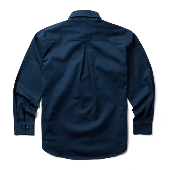Wolverine FR Twill Long Sleeve Shirt Navy Men Safety Gear