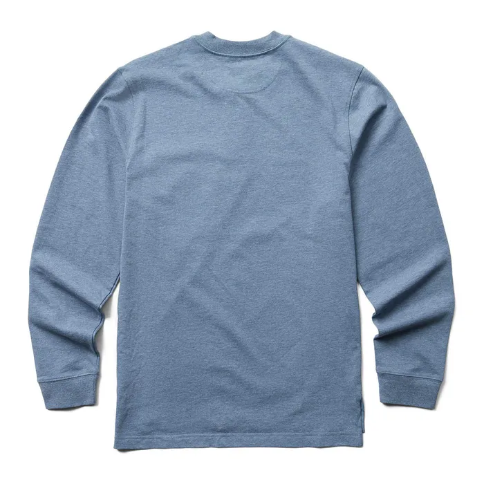 Wolverine Guardian Cottontrade Long Sleeve Henley Blue Heather Men Clothing