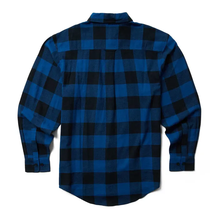 Wolverine Pike Flannel Shirt Indigo Plaid Men Work Shirts