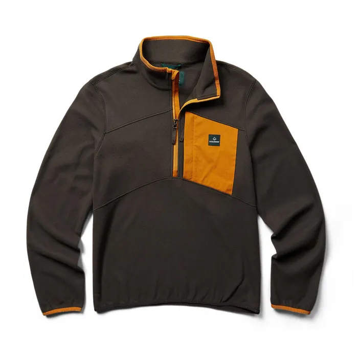 Wolverine Polar Fleece 14 Zip Charcoal Men Hoodies and Pullovers