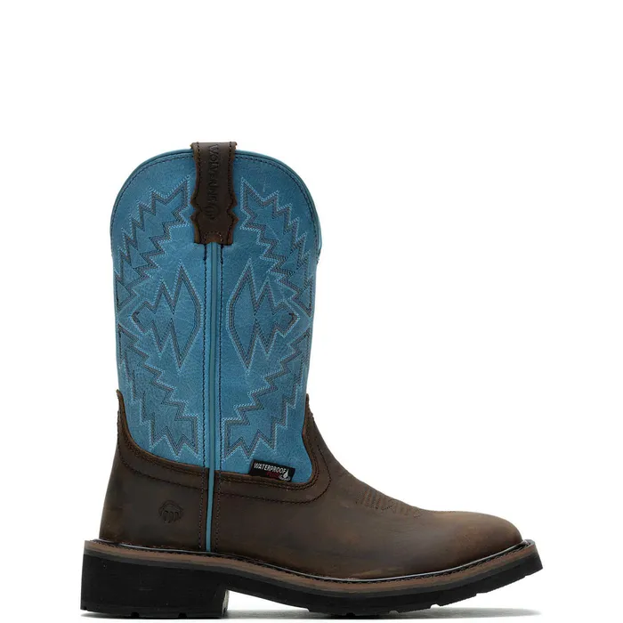 Wolverine Rancher Arrow SteelToe Wellington Work Boot Blue WomenMen Boots
