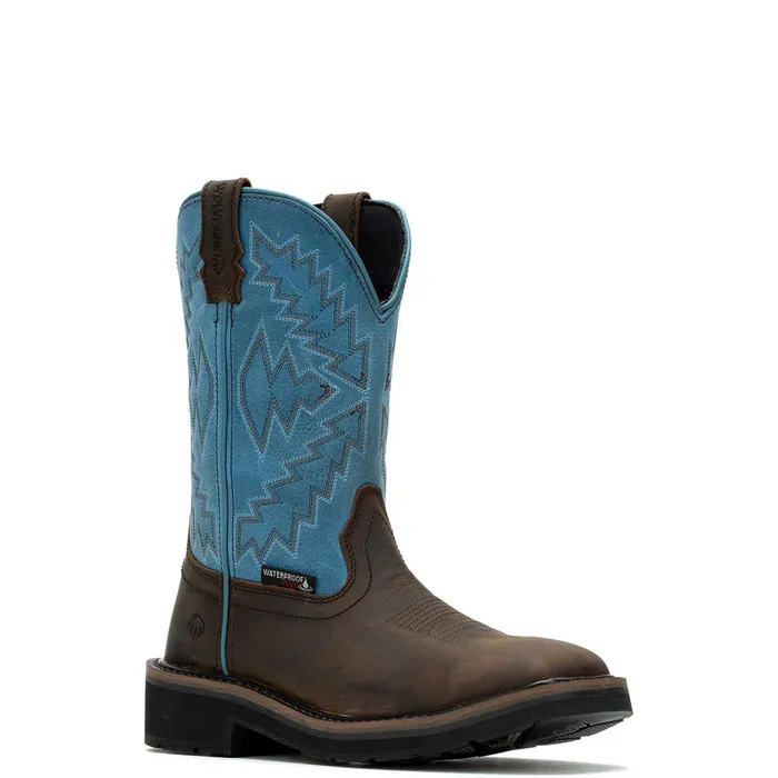 Wolverine Rancher Arrow SteelToe Wellington Work Boot Blue WomenMen Boots
