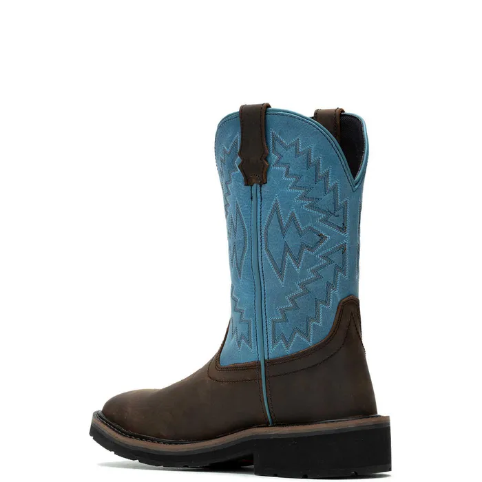 Wolverine Rancher Arrow SteelToe Wellington Work Boot Blue WomenMen Boots