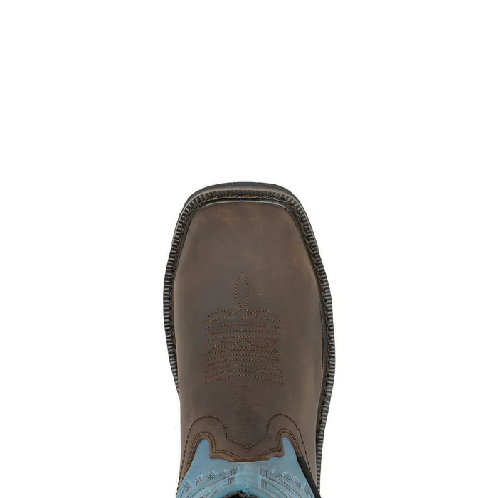 Wolverine Rancher Arrow SteelToe Wellington Work Boot Blue WomenMen Boots
