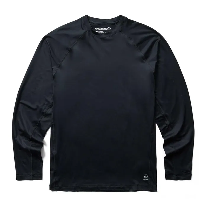Wolverine SunStop Eco Long Sleeve Tee Black Men Clothing